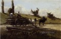 el carro de madera Camille Pissarro
